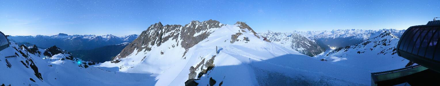 Silvretta Montafon Panorama Bahn am Hochjoch
