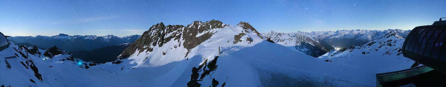 Silvretta Montafon Panorama Bahn am Hochjoch