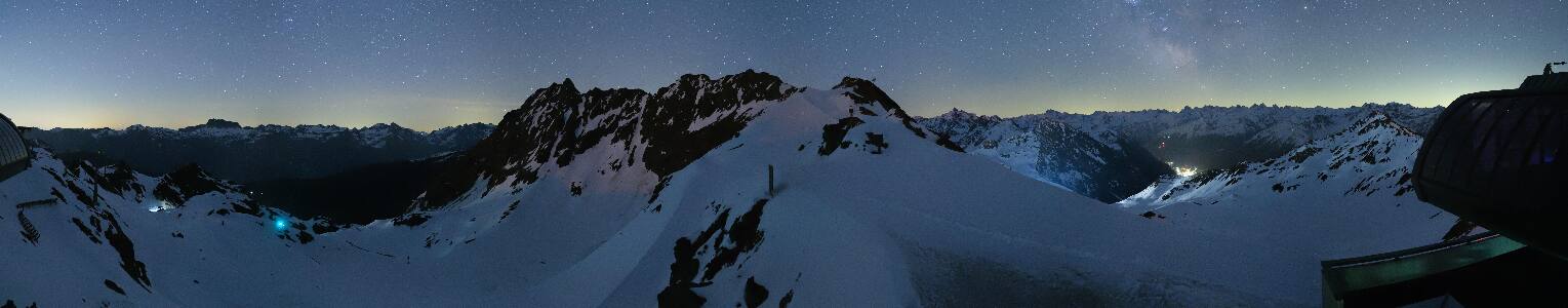 Silvretta Montafon Panorama Bahn am Hochjoch