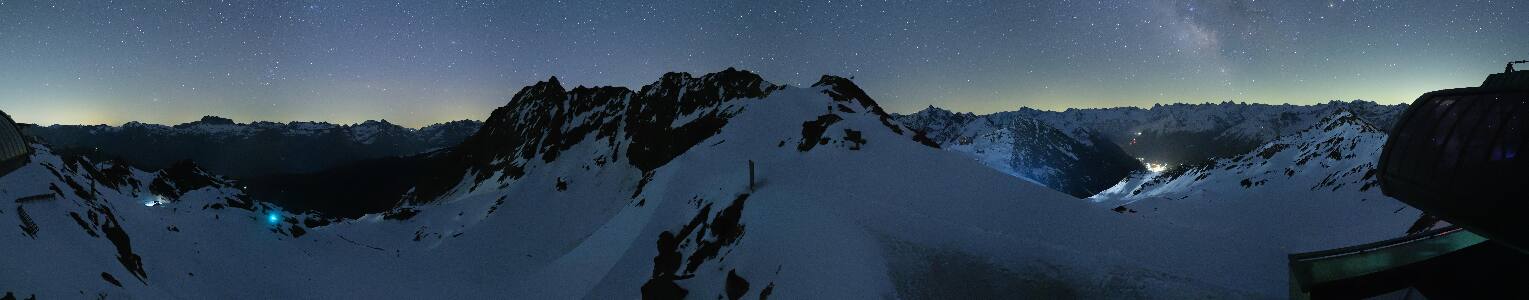 Silvretta Montafon Panorama Bahn am Hochjoch