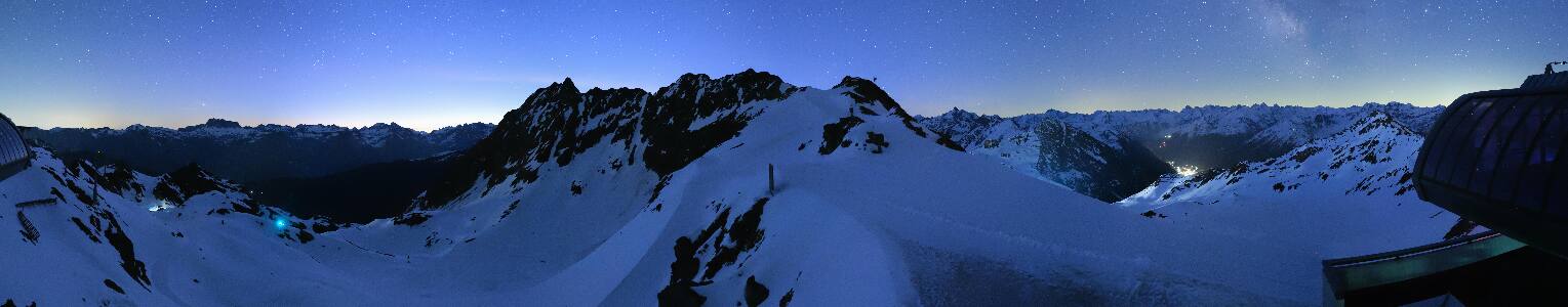 Silvretta Montafon Panorama Bahn am Hochjoch