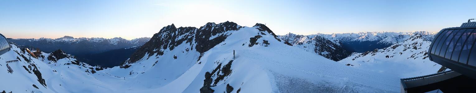 Silvretta Montafon Panorama Bahn am Hochjoch