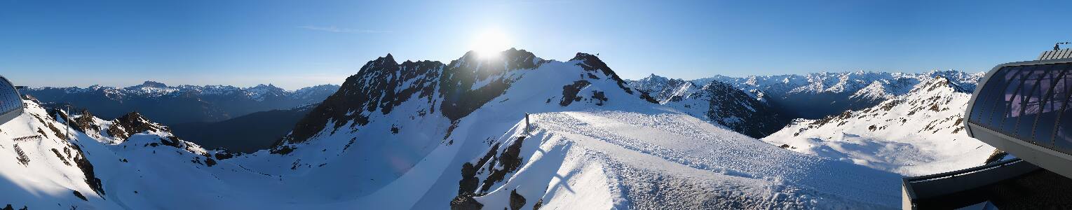 Silvretta Montafon Panorama Bahn am Hochjoch