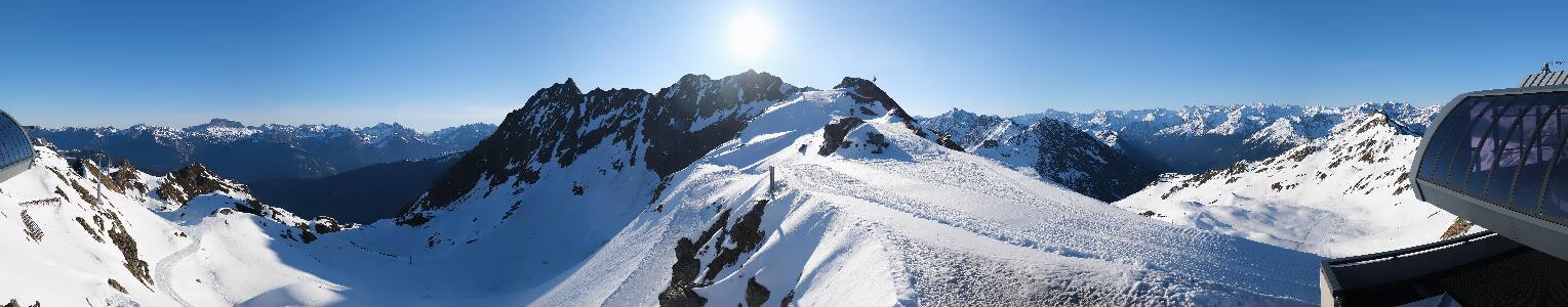 Silvretta Montafon Panorama Bahn am Hochjoch