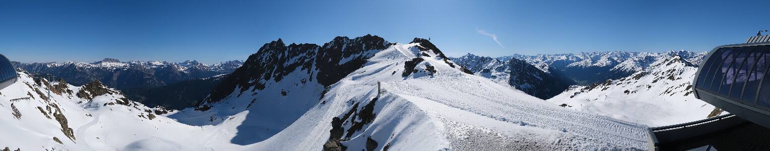 Silvretta Montafon Panorama Bahn am Hochjoch