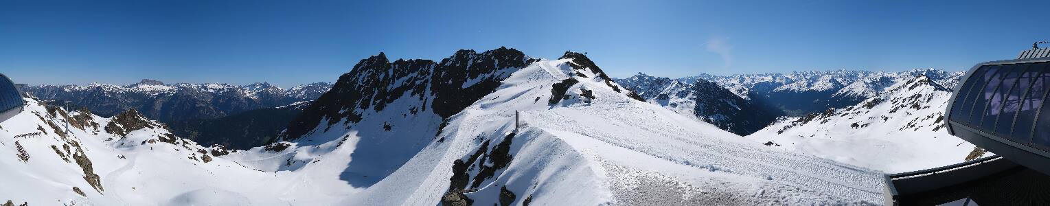 Silvretta Montafon Panorama Bahn am Hochjoch