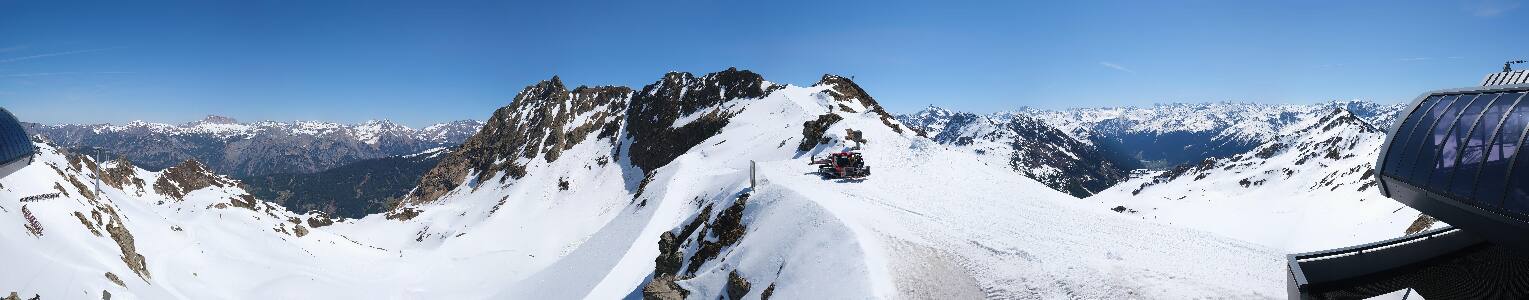 Silvretta Montafon Panorama Bahn am Hochjoch