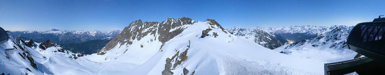 Silvretta Montafon Panorama Bahn am Hochjoch