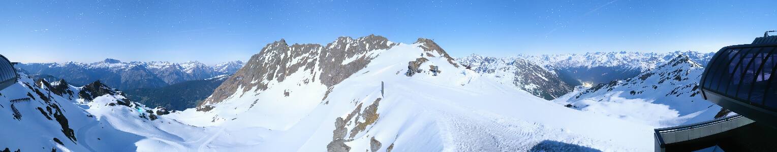 Silvretta Montafon Panorama Bahn am Hochjoch