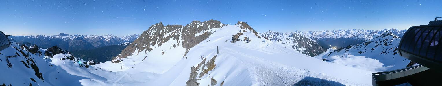 Silvretta Montafon Panorama Bahn am Hochjoch