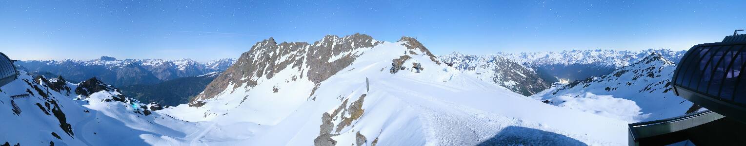 Silvretta Montafon Panorama Bahn am Hochjoch