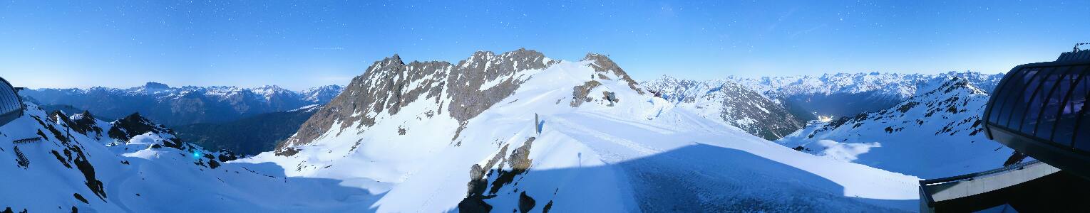 Silvretta Montafon Panorama Bahn am Hochjoch