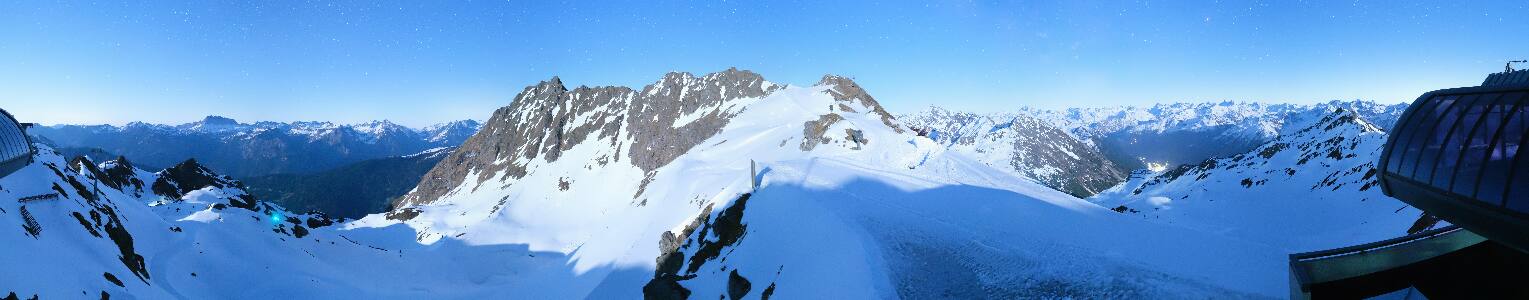 Silvretta Montafon Panorama Bahn am Hochjoch