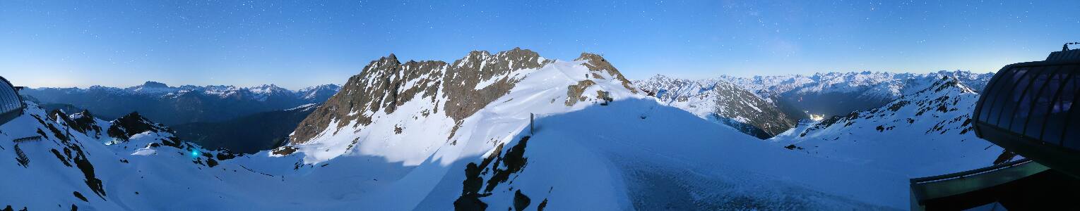 Silvretta Montafon Panorama Bahn am Hochjoch