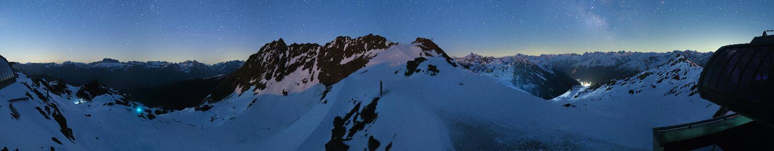 Silvretta Montafon Panorama Bahn am Hochjoch