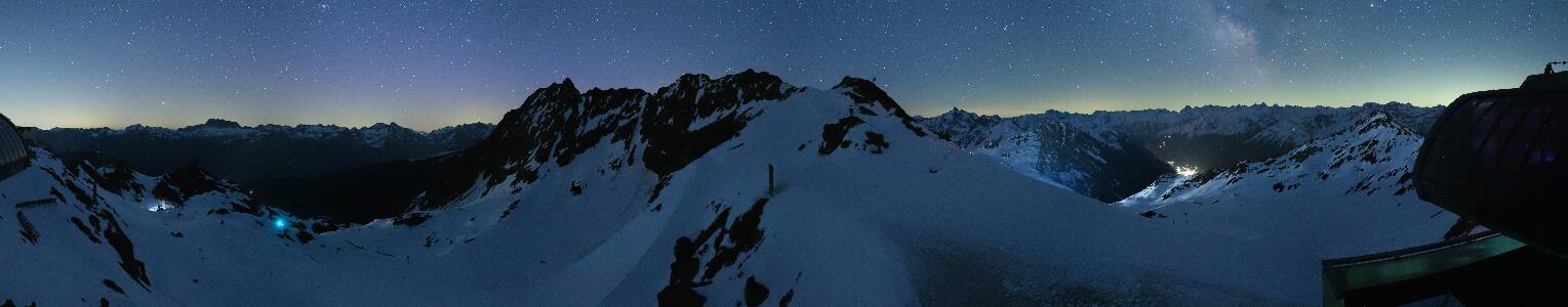 Silvretta Montafon Panorama Bahn am Hochjoch