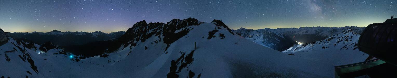 Silvretta Montafon Panorama Bahn am Hochjoch