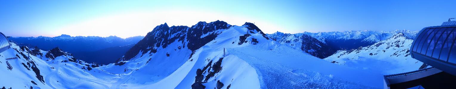 Silvretta Montafon Panorama Bahn am Hochjoch