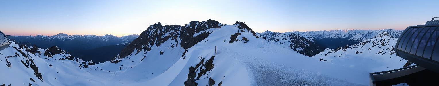 Silvretta Montafon Panorama Bahn am Hochjoch