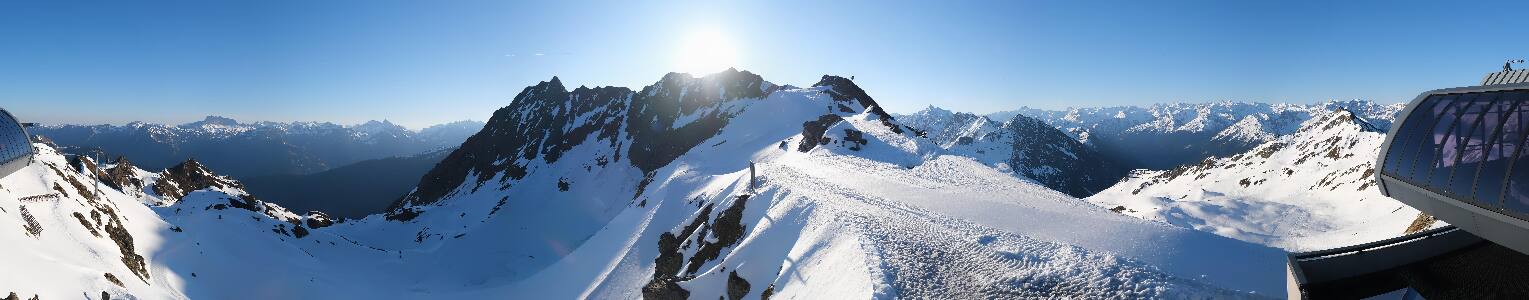 Silvretta Montafon Panorama Bahn am Hochjoch