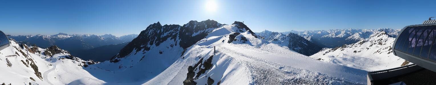 Silvretta Montafon Panorama Bahn am Hochjoch