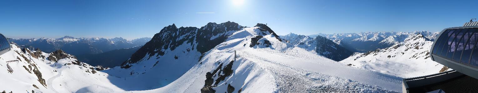 Silvretta Montafon Panorama Bahn am Hochjoch