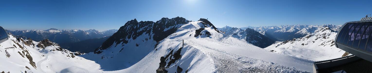 Silvretta Montafon Panorama Bahn am Hochjoch