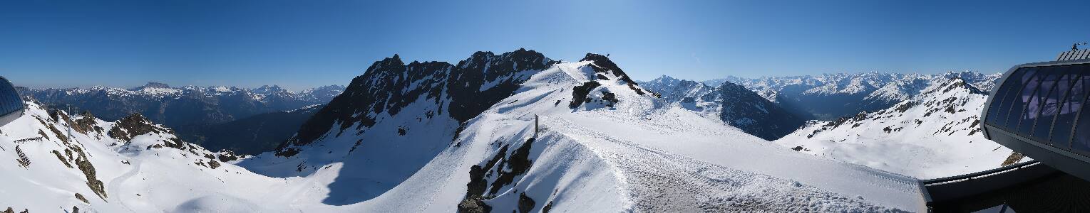 Silvretta Montafon Panorama Bahn am Hochjoch