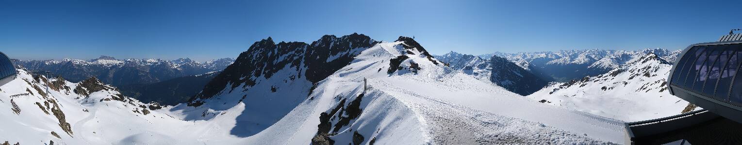 Silvretta Montafon Panorama Bahn am Hochjoch