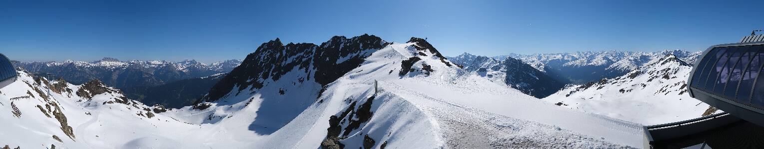 Silvretta Montafon Panorama Bahn am Hochjoch