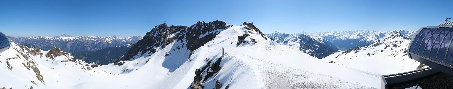 Silvretta Montafon Panorama Bahn am Hochjoch