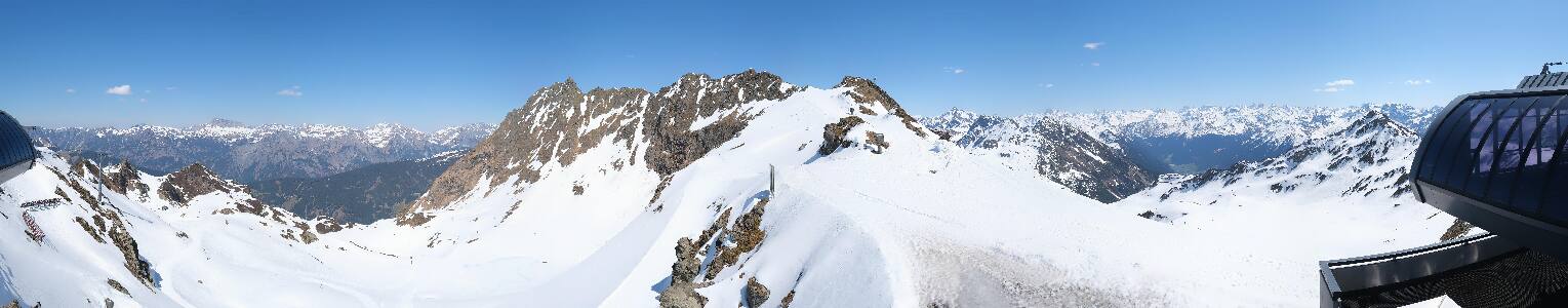 Silvretta Montafon Panorama Bahn am Hochjoch