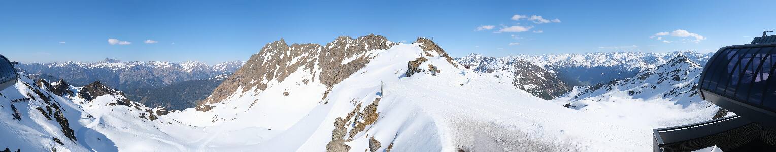 Silvretta Montafon Panorama Bahn am Hochjoch