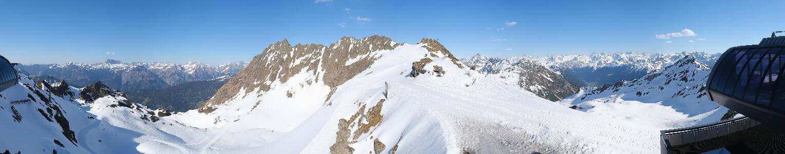 Silvretta Montafon Panorama Bahn am Hochjoch