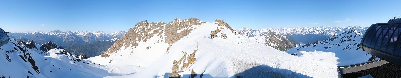 Silvretta Montafon Panorama Bahn am Hochjoch