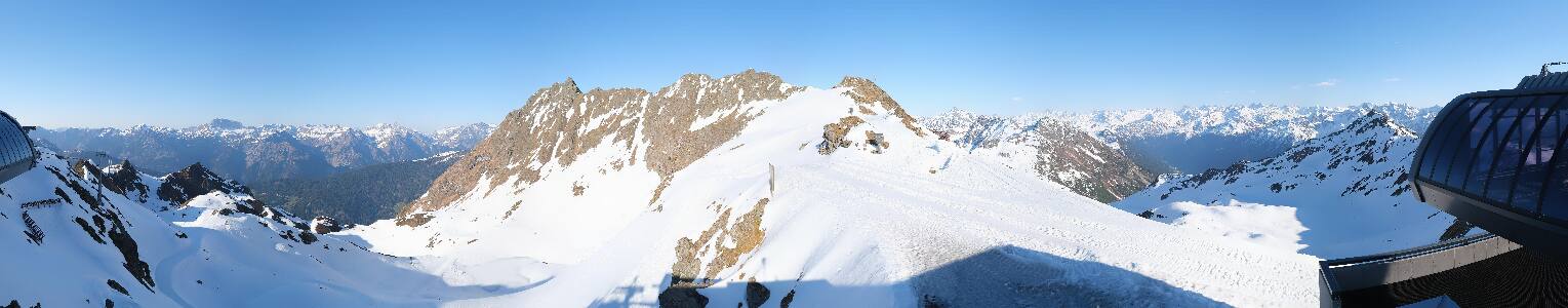Silvretta Montafon Panorama Bahn am Hochjoch