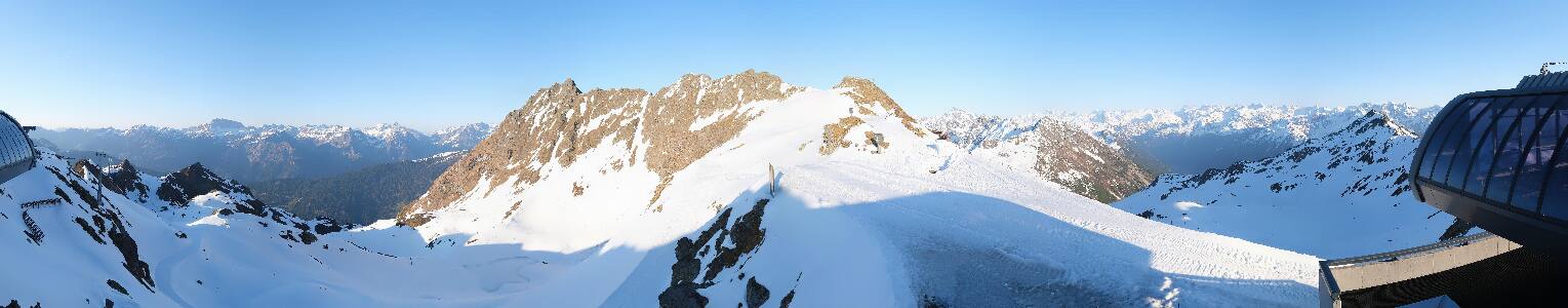Silvretta Montafon Panorama Bahn am Hochjoch