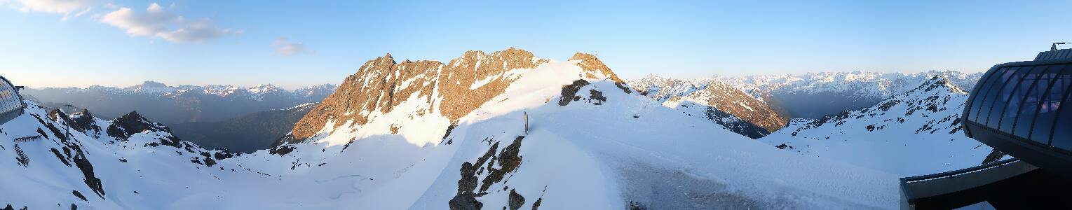 Silvretta Montafon Panorama Bahn am Hochjoch