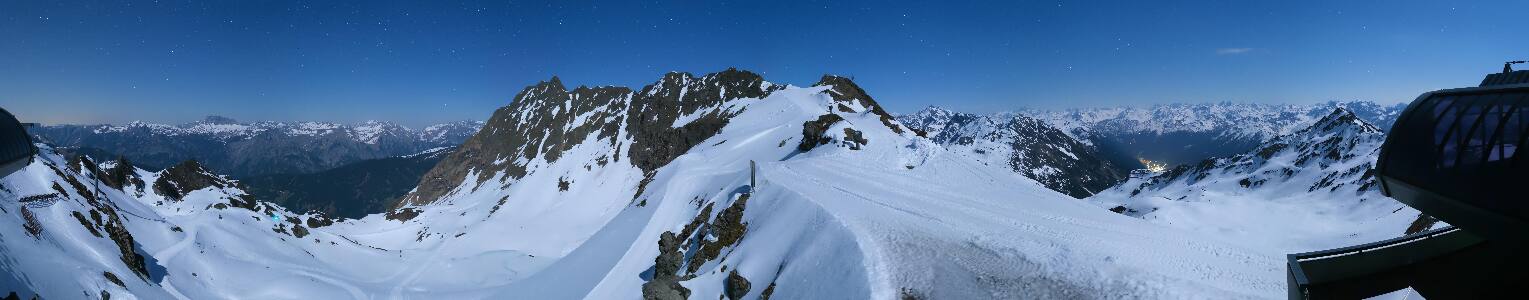Silvretta Montafon Panorama Bahn am Hochjoch