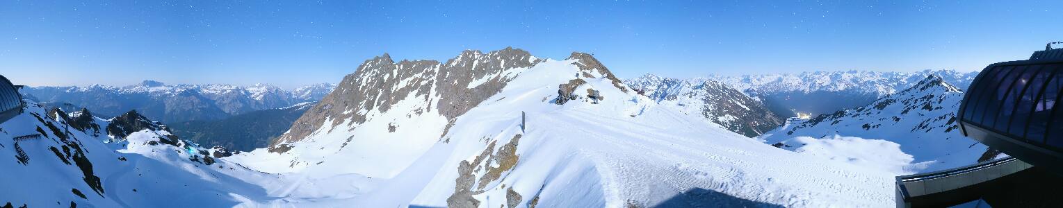 Silvretta Montafon Panorama Bahn am Hochjoch