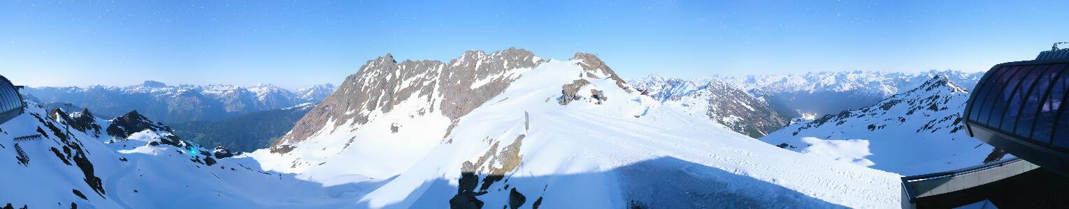 Silvretta Montafon Panorama Bahn am Hochjoch