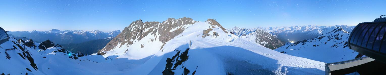 Silvretta Montafon Panorama Bahn am Hochjoch