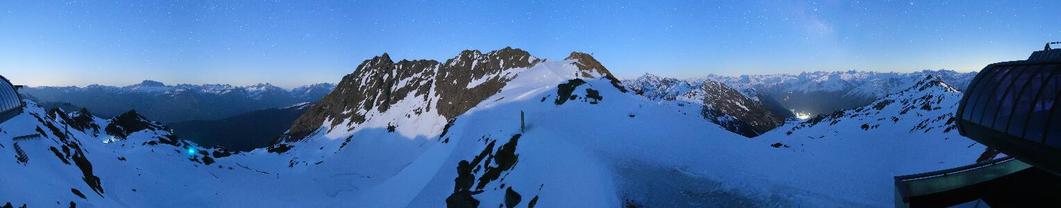 Silvretta Montafon Panorama Bahn am Hochjoch