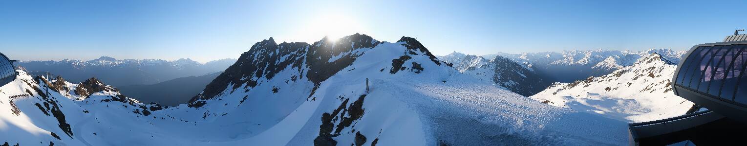 Silvretta Montafon Panorama Bahn am Hochjoch