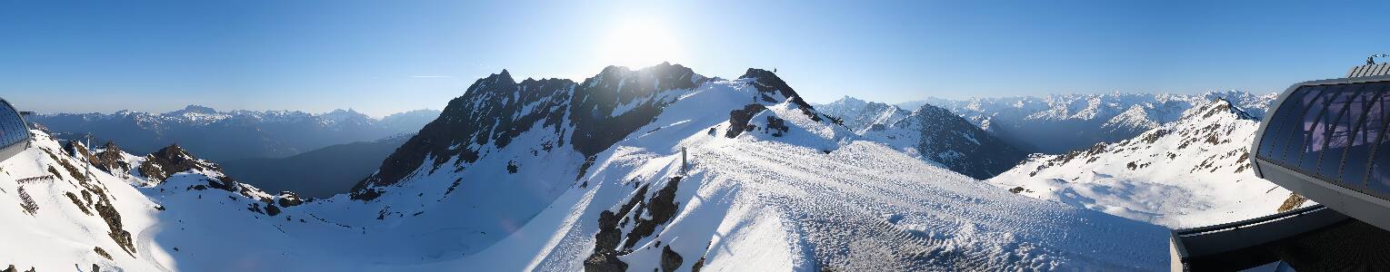 Silvretta Montafon Panorama Bahn am Hochjoch