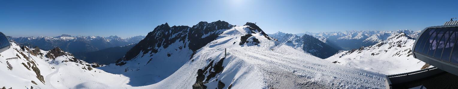 Silvretta Montafon Panorama Bahn am Hochjoch