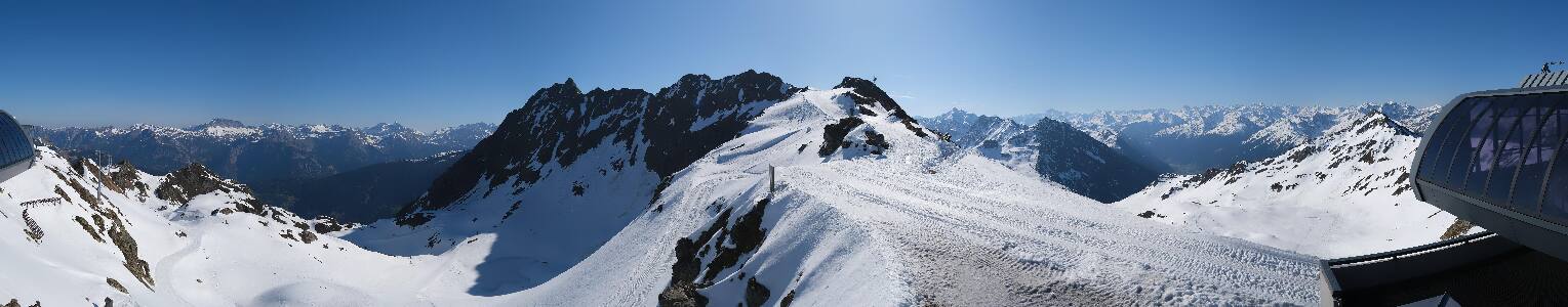 Silvretta Montafon Panorama Bahn am Hochjoch