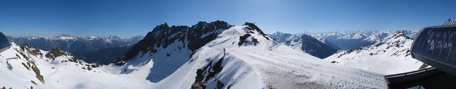 Silvretta Montafon Panorama Bahn am Hochjoch