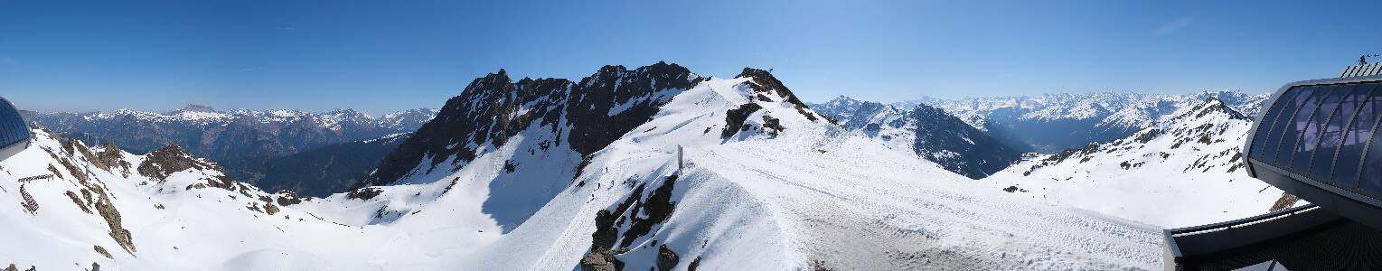Silvretta Montafon Panorama Bahn am Hochjoch