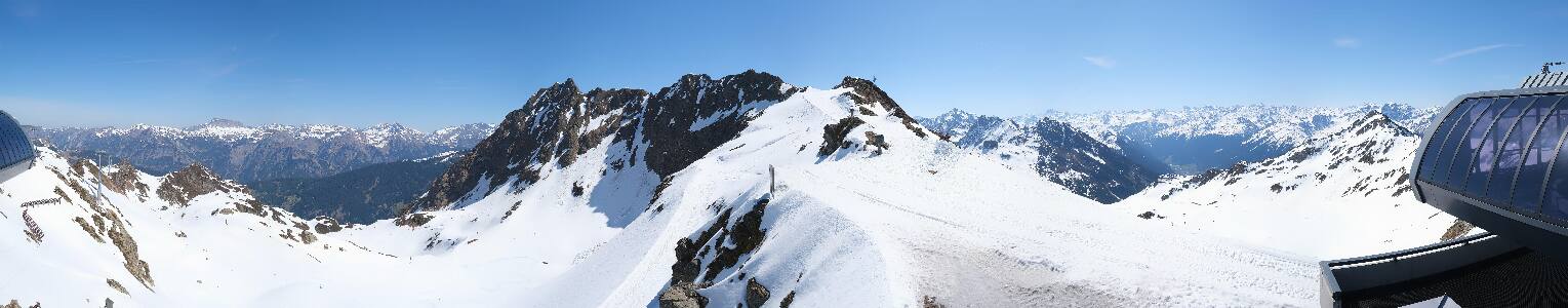 Silvretta Montafon Panorama Bahn am Hochjoch